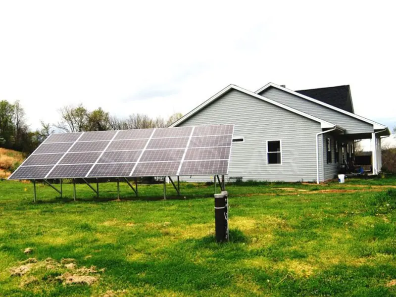แผงโซลาร์เซลล์แบบติดตั้งภาคพื้นดินขนาด 10KW สำหรับบ้าน