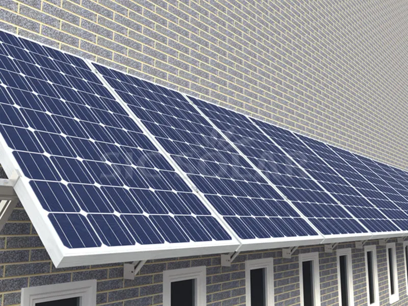 ระบบติดตั้งบนผนังแผงโซลาร์เซลล์ขนาด 10KW ในประเทศเยอรมนี