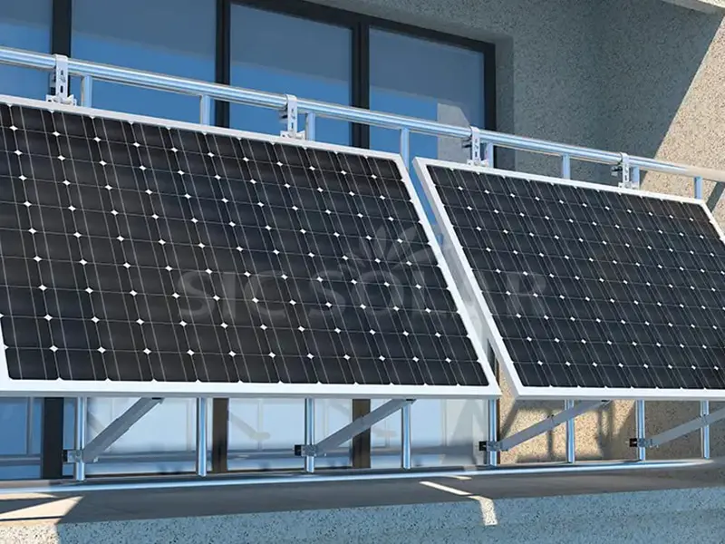 ระเบียงยึดพลังงานแสงอาทิตย์ 1kw ในฟินแลนด์