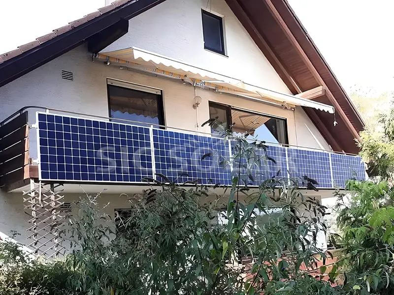 ขายึดระเบียงพลังงานแสงอาทิตย์ 2.5kw ในเดนมาร์ก