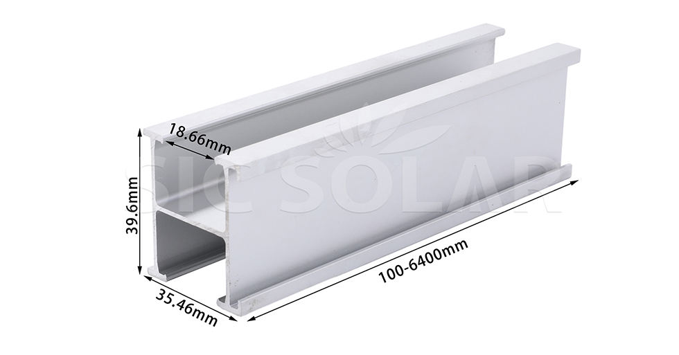Solar Bracket Component Aluminum Rail