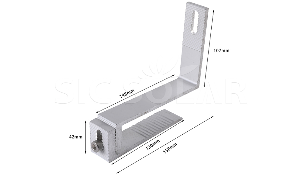 Adjustable Solar Panel Roof Hook