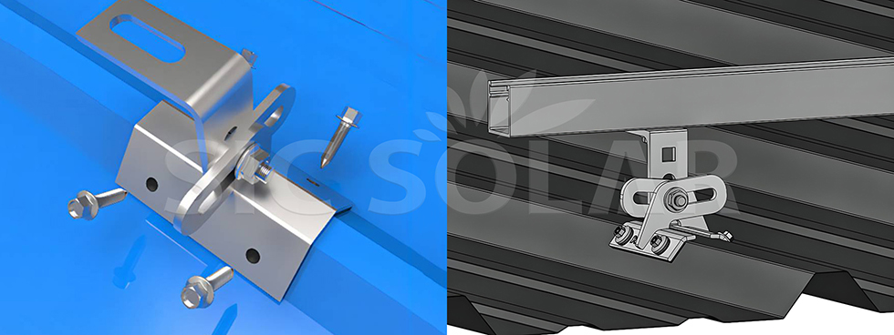 Trapezoidal Tin Roof Mounting Solar Panel